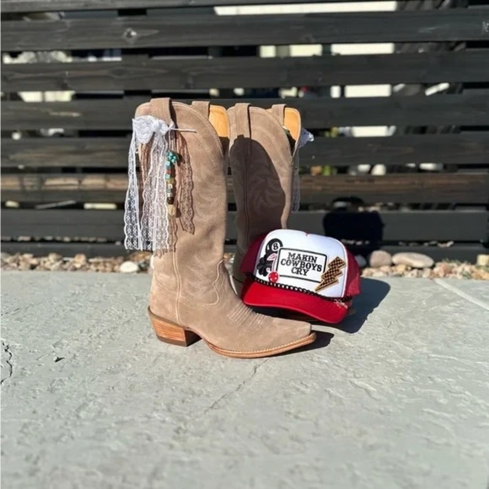 One-of-a-Kind "Makin Cowboys Cry" Custom Trucker Hat • Otto Snap Back • OSFM